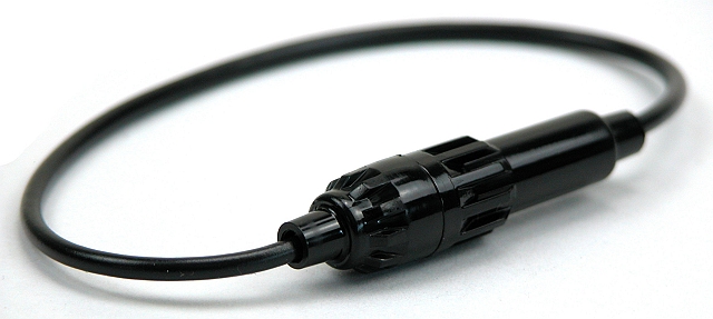 Draadzekeringhouder 5x20mm hoge temp. kabel (5A)