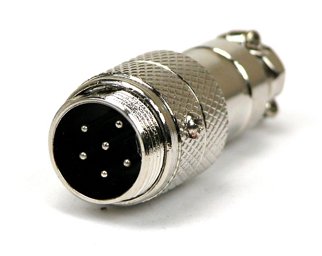 Microphone cableplug 6-pole