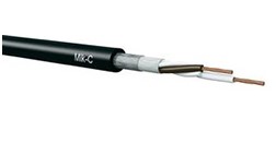 x100m Microfoonkabel 2x0,14mm²  afgeschermd ø3,8mm - zwart - uitlopend