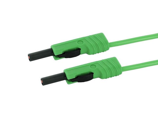 Meetsnoer ø4mm Siliconen 1mm²/16A/60V IEC - 25cm - groen