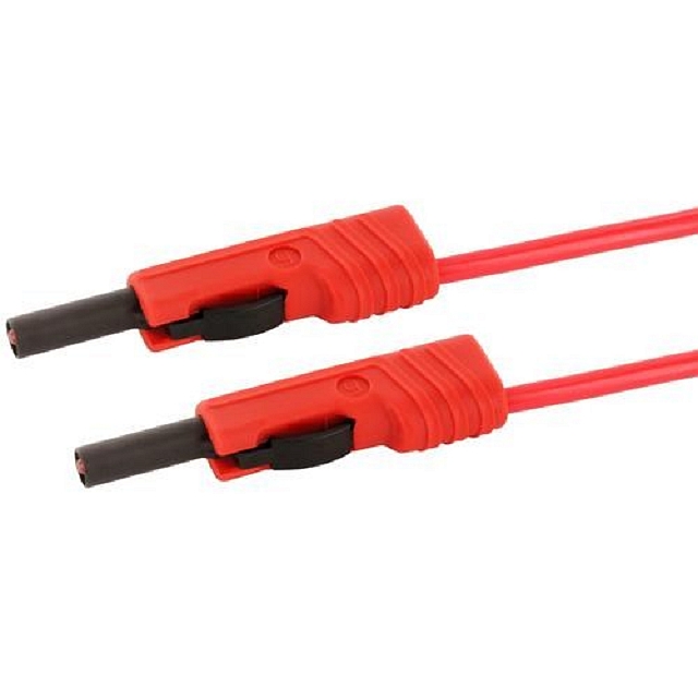 Meetsnoer ø4mm Siliconen 1mm²/16A/60V IEC - 50cm - rood