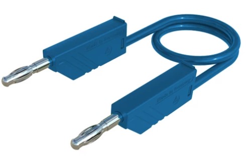 Labory cable ø4mm PVC 1mm²/16A - 100cm - blue