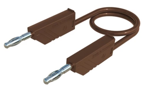 Labory cable ø4mm PVC 1mm²/16A - 100cm - brown