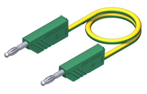 Labory cable ø4mm PVC 2,5mm²/16A - 100cm - yellow/green