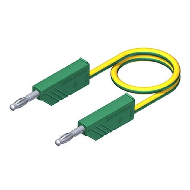 Labory cable ø4mm PVC 1mm²/16A - 200cm - green/yellow