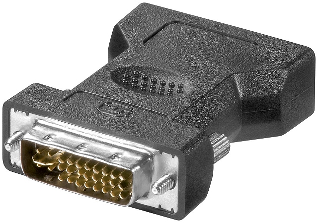 Adapter DVI (24+5) stecker -> VGA buchse
