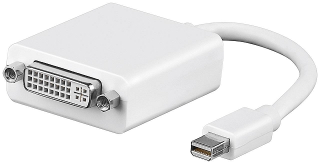 Mini DisplayPort Male > DVI-I Female Dual-Link (24+5 pin)