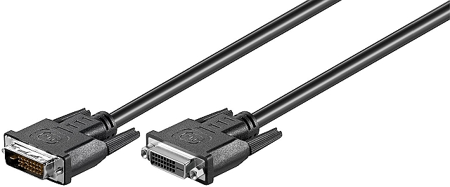 Kabel DVI-D (24+1) male -> DVI-D (24+1) female - 2m