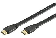 HDMI cable 19-pole male-male flatcable 2,5m gold-plated - blister