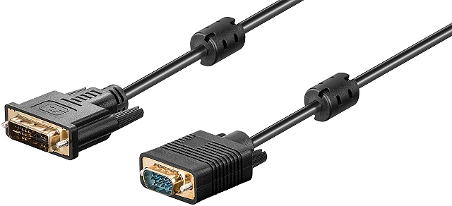 Kabel DVI-I (12+5) male -> VGA male - 3m