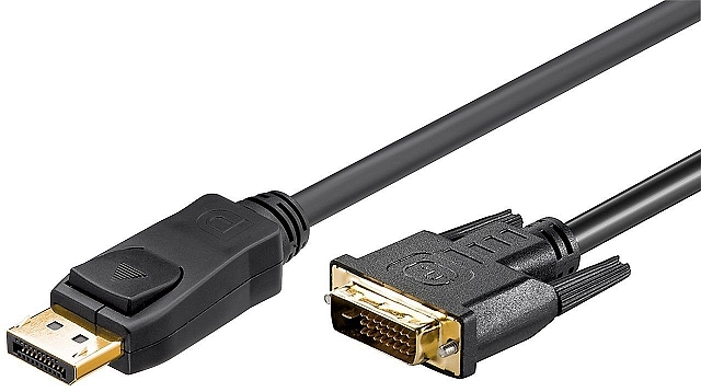Kabel DisplayPort Male > DVI-D Male Dual-Link (24+1 pin) - 1m