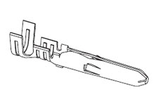 Kontakt male AWG 18-24 vertind bulk