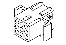 Connector female 1,57mm 9-polig