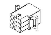 Connector female 2,36mm 9-polig panelmount