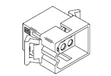 Connector male 2,36mm 12-polig panelmount