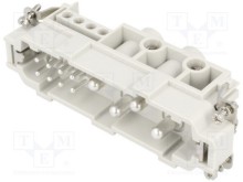 Contactblok male 4+16-polig + PE 16A/500V - Size 24B