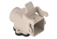 Bulhead housing vertical Polyamide angled with entree- Size 3A