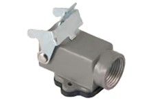 Opbouwbehuizing met hendel Aluminium - haaks met achteringang - Size 3A
