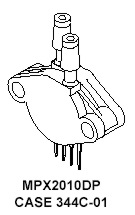 Druksensor 10kPA ±1,0% C344C