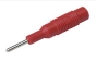 Adapter Labor buchse ø4mm - Labor stecker ø2mm - rot