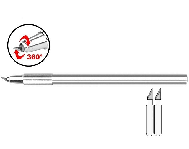 Präzisions messer mit drehbare klingel