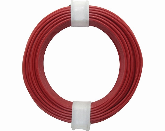 x10 rollen van 10m Montagesnoer 0,14mm² - rood