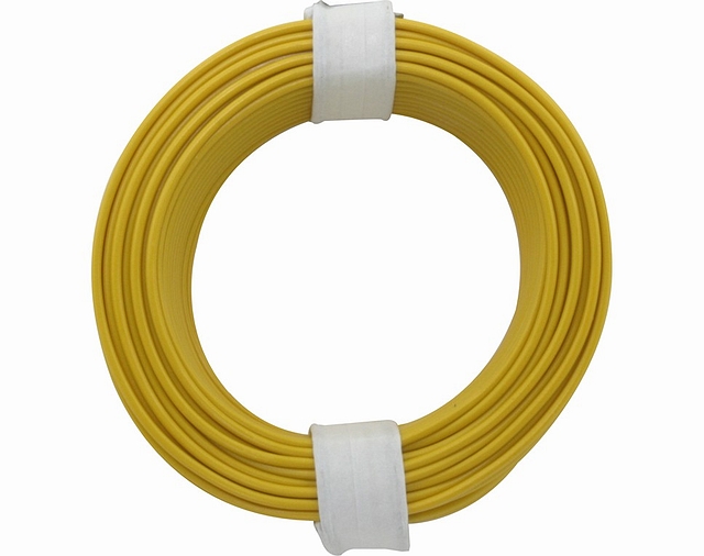 x10 rollen von 10m PVC Leitung 0,14mm²  - gelb