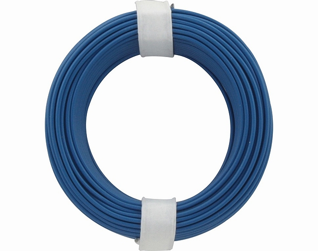 x10 rollen van 10m Montagesnoer 0,14mm² - blauw