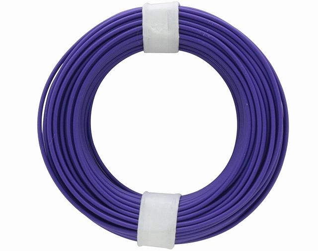 x10 rollen van 10m Montagesnoer 0,14mm² - violet