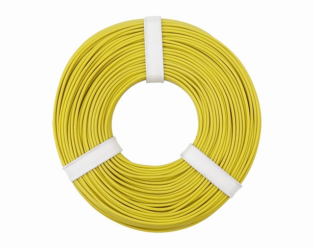 x10 rollen von 10m PVC Leitung 0,25mm²  - gelb