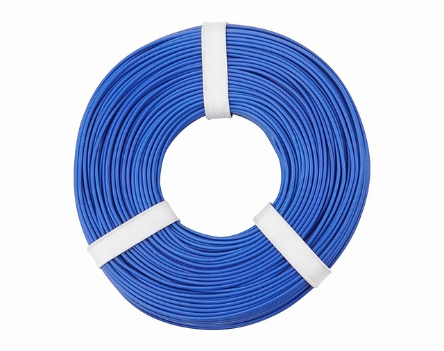 x10 rollen van 10m Montagesnoer 0,25mm² - blauw