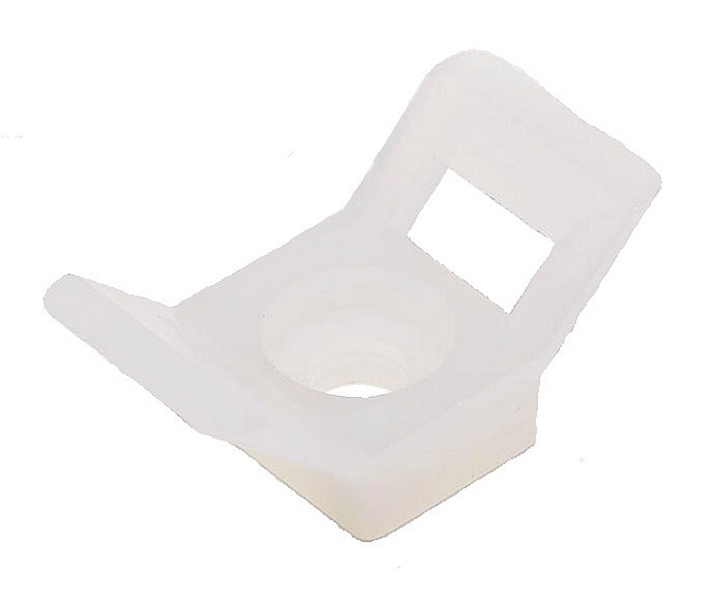 Saddle Mounts 21 x 16mm for max. 9,0mm cable ties - white