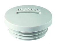 PG9 Screw plug - light grey - RAL7035