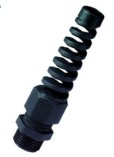 M20x1,5 kabelwartel met kabelbescherming IP-68 - zwart - RAL9005