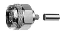 N-connector male krimp/krimp - RG-316/RG174