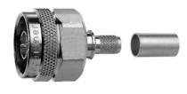 N-connector male krimp/krimp - H-1000