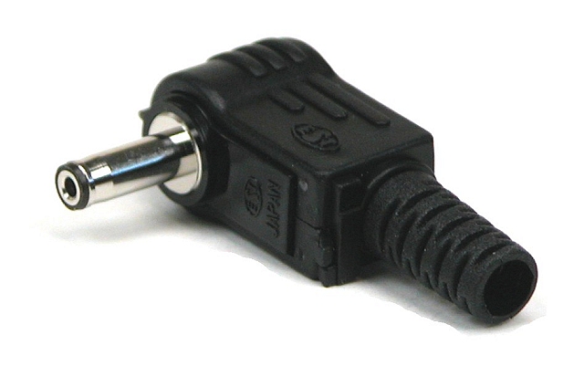 DC Powerplug ø1,3xø3,4mm - angled