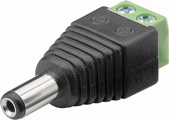 DC Powerplug ø5,5/ø2,1mm screwconnection