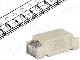 SMD Zekering 11x4,6x3,9mm - traag - 250Vac - 1A