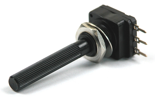 Potentiometer with ø6mm schaft plastic mono-lin 250E