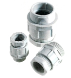 PG-16 cable gland polystyrol IP-54 - grey - RAL7035