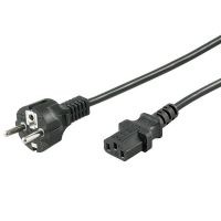 Powercable Schuko straight -> C13 female - 3,0m - black