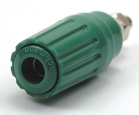 Labor einbau-buchse ø4mm 35A - grün
