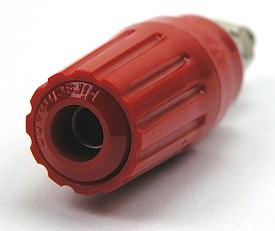 Labory socket panelmount ø4mm 35A - red
