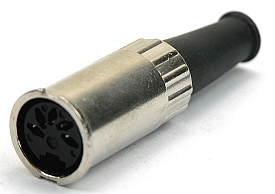 DIN Cable receptable bajonet - 5-pole 240°