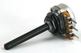 Potmeter met ø4mm as plastic mono-logarithmisch 22K