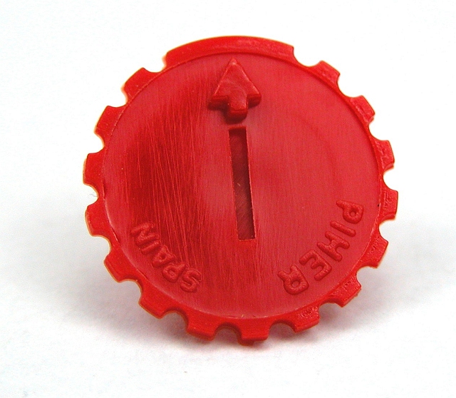 Duimwieltje voor PT15 instelpotmeters - rood