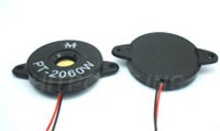 Piezo element 6,0kHz 30Vpp 90dB ø24,0x5,0mm wired