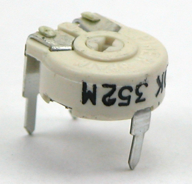 Instelpotmeter cermet ø10,3mm liggend - 2K5