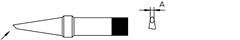 Soldertip TCP round blunt ø5,0mm 480°C